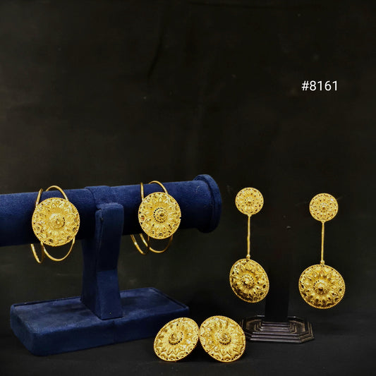 Exquisite Bracelet Set, Statement Earrings & Finger Rings Combo set PMJ model no : 8161