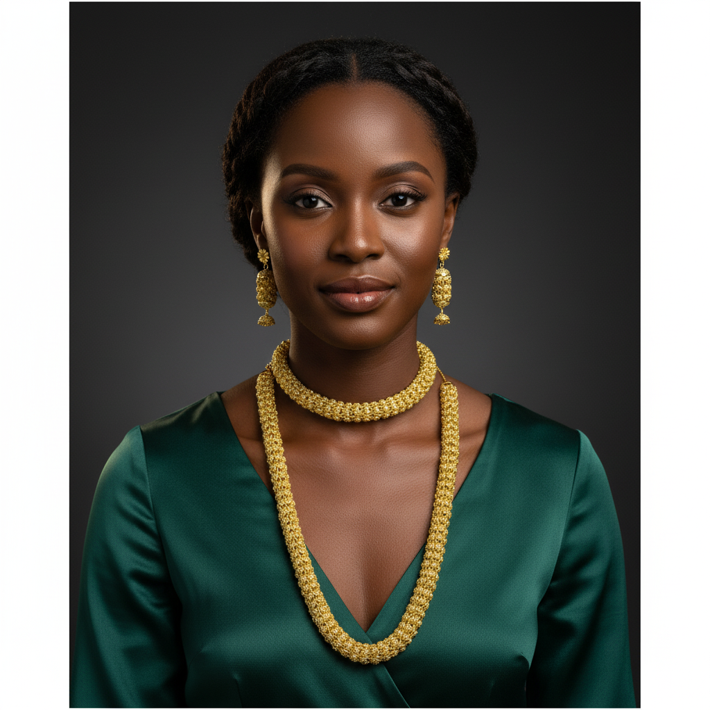 Gold Plated LONG NECKLACE 5 Gram Gold Plated Jewellery PMJ Model No : 8164