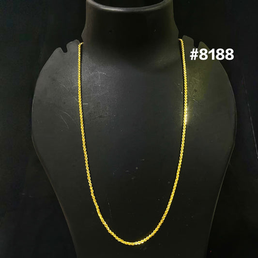 Gold Plated Chain,1 Gram Gold Plated Jewellery PMJ Model No : 8188