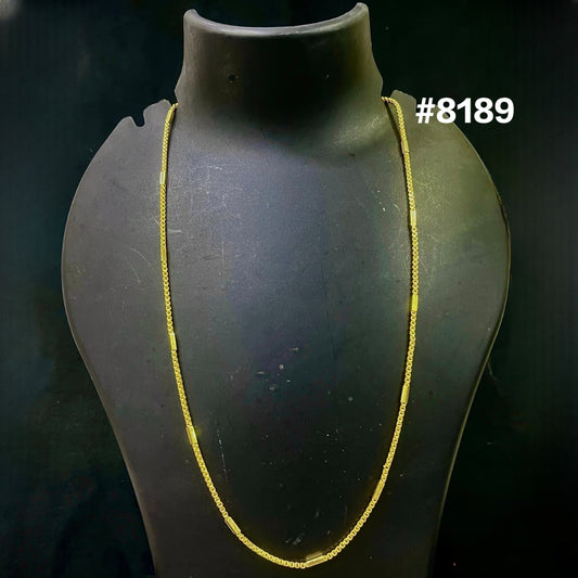 Gold Plated Chain,1 Gram Gold Plated Jewellery PMJ Model No : 8189