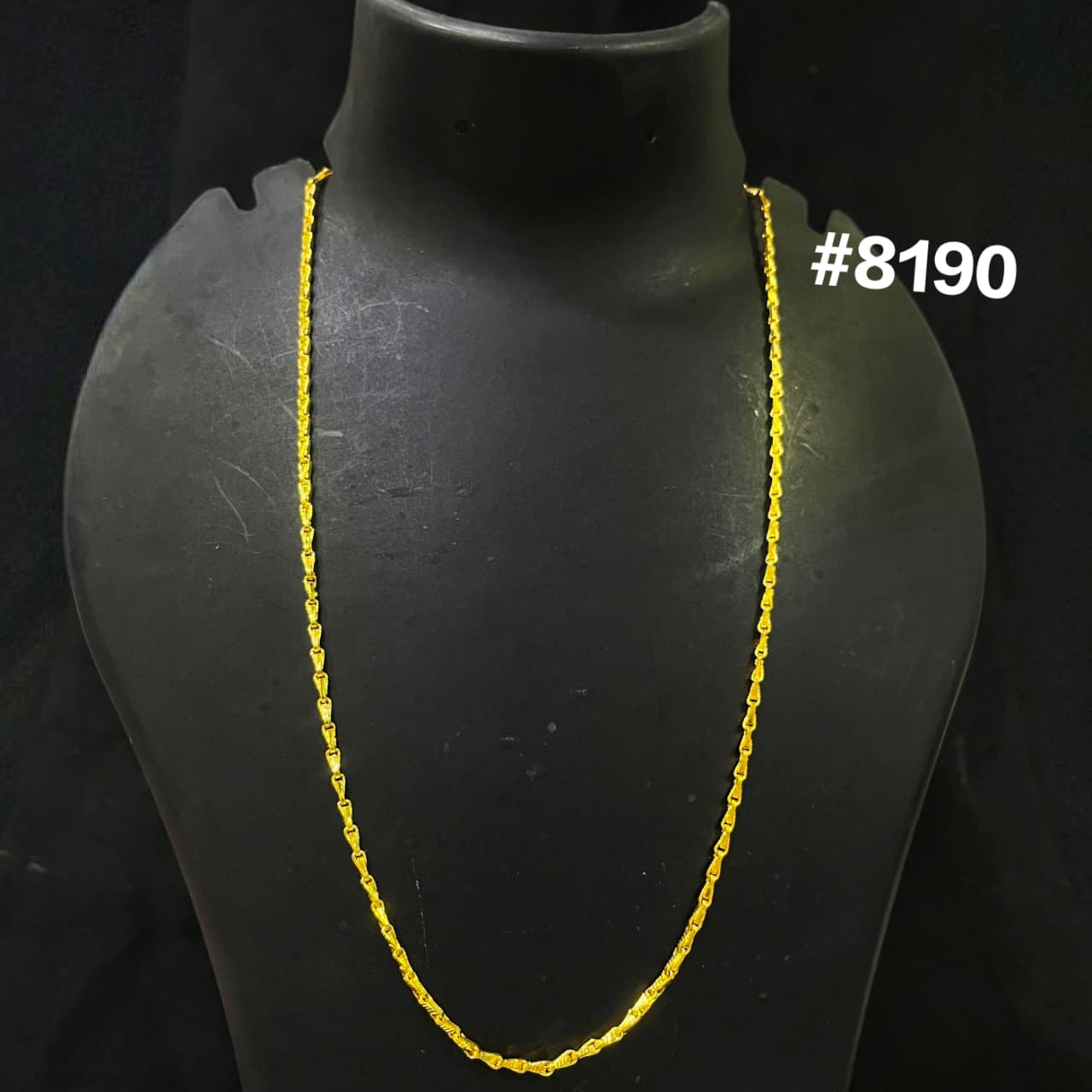 Gold Plated Chain,1 Gram Gold Plated Jewellery PMJ Model No : 8190