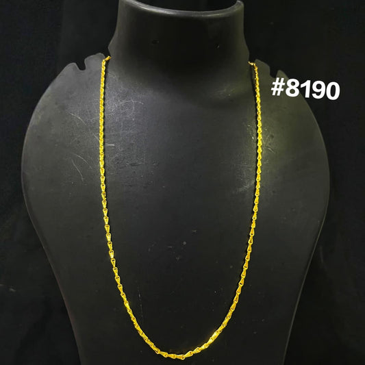 Gold Plated Chain,1 Gram Gold Plated Jewellery PMJ Model No : 8190