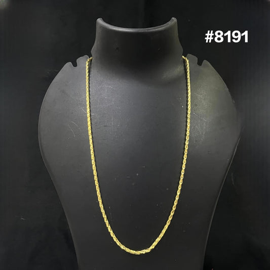 Gold Plated Chain,1 Gram Gold Plated Jewellery PMJ Model No : 8191
