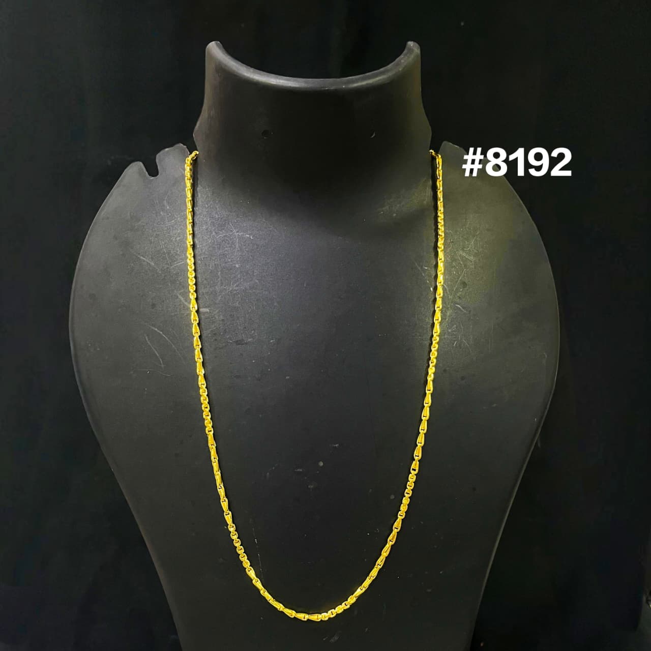 Gold Plated Chain,1 Gram Gold Plated Jewellery PMJ Model No : 8192