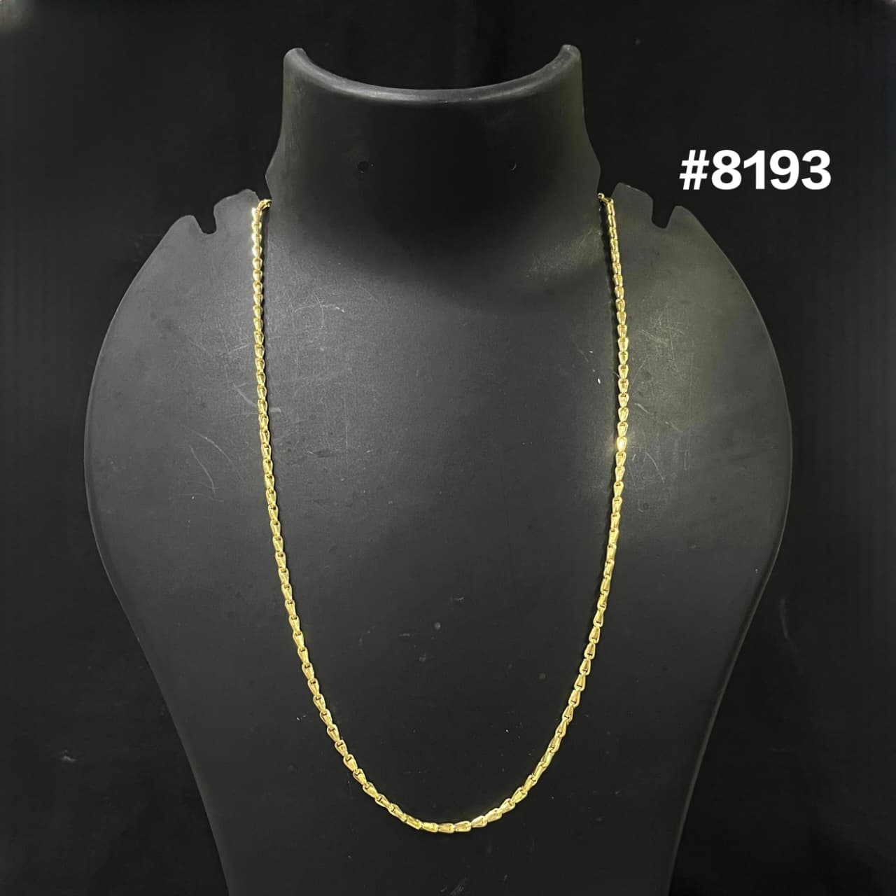 Gold Plated Chain,1 Gram Gold Plated Jewellery PMJ Model No : 8193