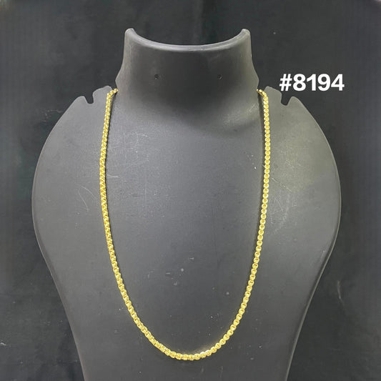 Gold Plated Chain,1 Gram Gold Plated Jewellery PMJ Model No : 8194