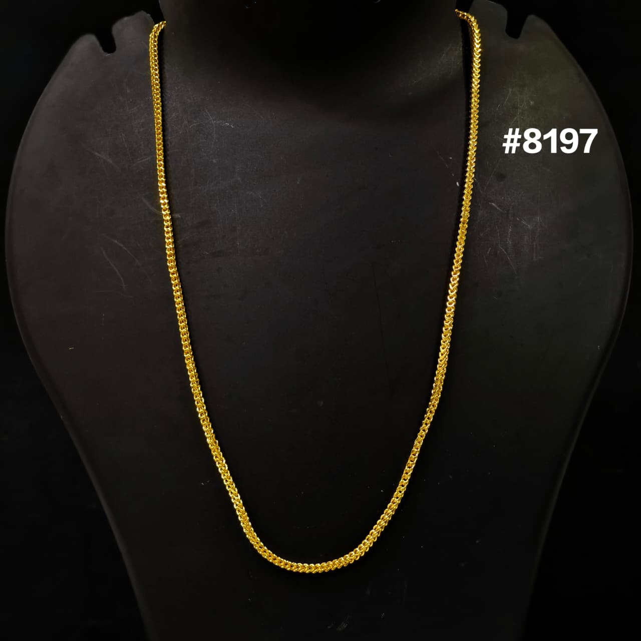 Gold Plated Chain,1 Gram Gold Plated Jewellery PMJ Model No : 8197