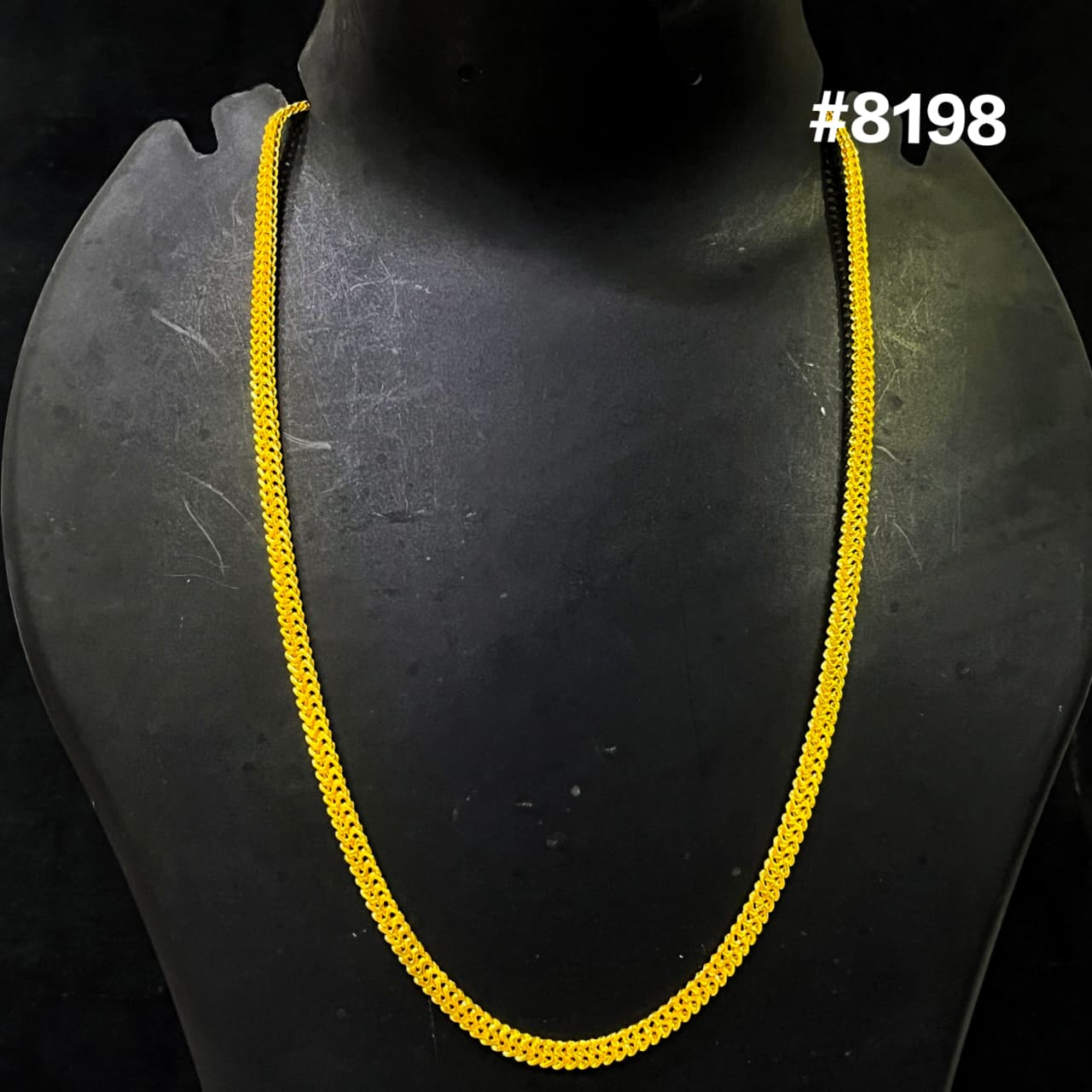 Gold Plated Chain,1 Gram Gold Plated Jewellery PMJ Model No : 8198