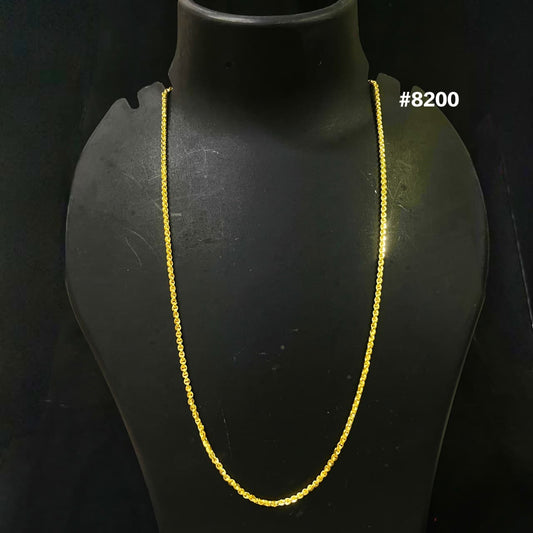 Gold Plated Chain,1 Gram Gold Plated Jewellery PMJ Model No : 8200