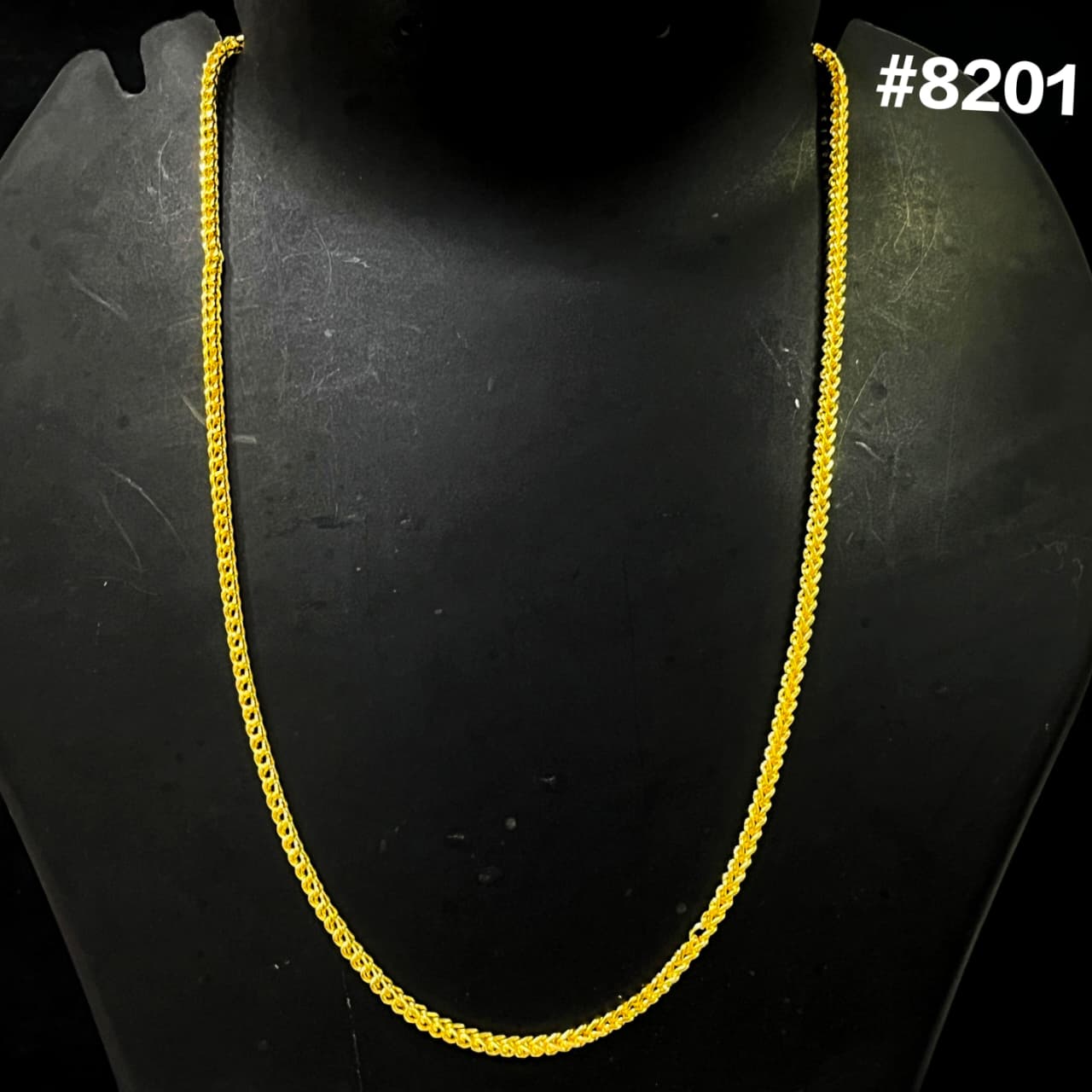 Gold Plated Chain,1 Gram Gold Plated Jewellery PMJ Model No : 8201