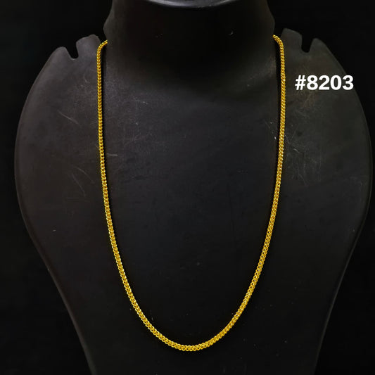 Gold Plated Chain,1 Gram Gold Plated Jewellery PMJ Model No : 8203