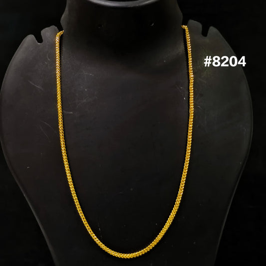 Gold Plated Chain,1 Gram Gold Plated Jewellery PMJ Model No : 8204