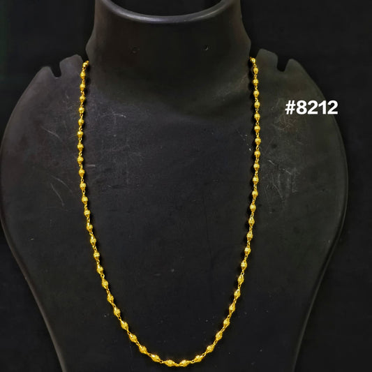 Gold Plated Chain,1 Gram Gold Plated Jewellery PMJ Model No : 8212