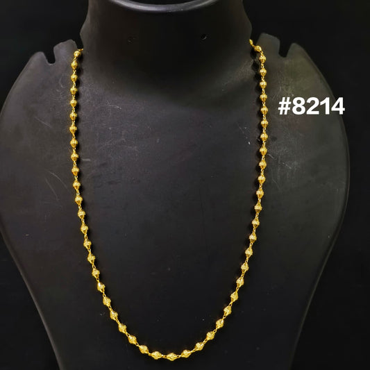 Gold Plated Chain,1 Gram Gold Plated Jewellery PMJ Model No : 8214