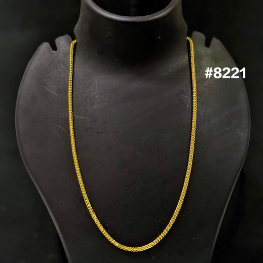 Gold Plated Chain,1 Gram Gold Plated Jewellery PMJ Model No : 8221