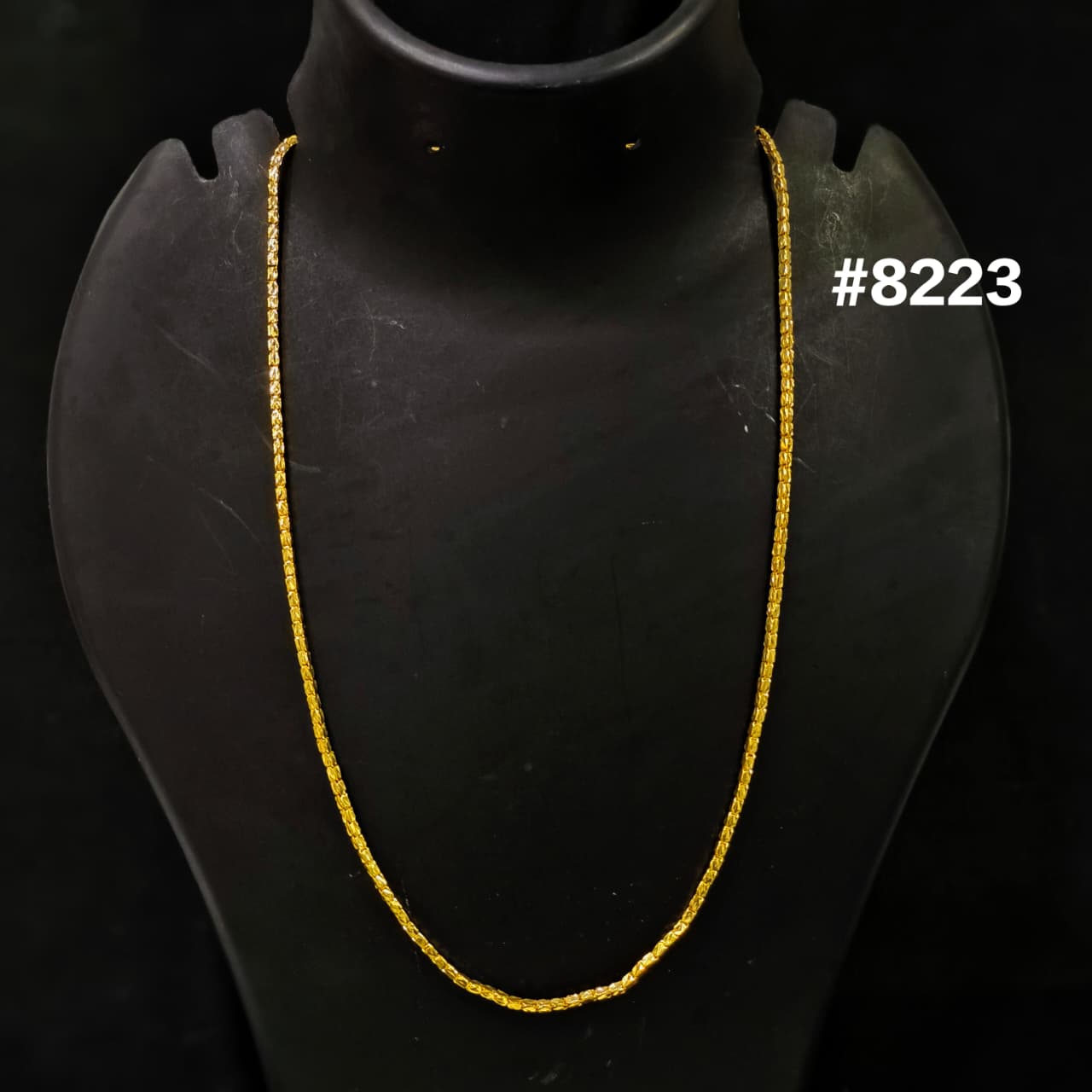 Gold Plated Chain,1 Gram Gold Plated Jewellery PMJ Model No : 8223