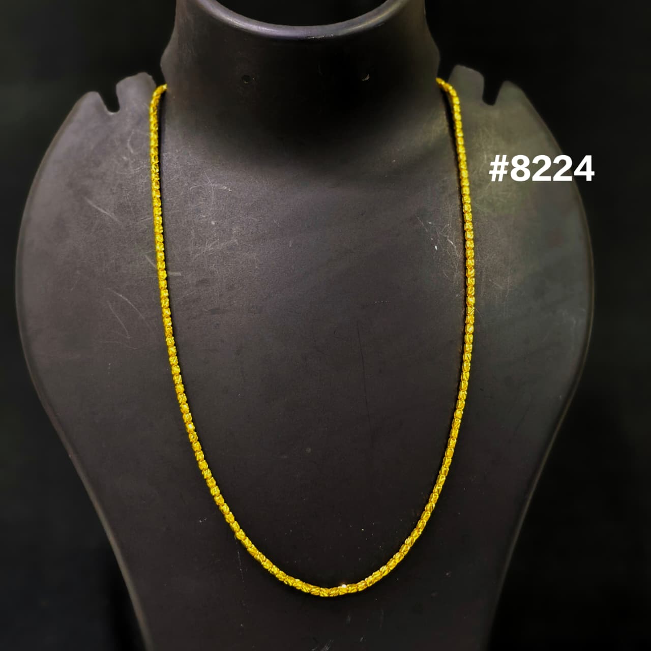 Gold Plated Chain,1 Gram Gold Plated Jewellery PMJ Model No : 8224