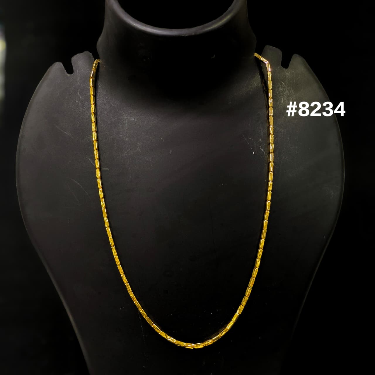 Gold Plated Chain,1 Gram Gold Plated Jewellery PMJ Model No : 8234