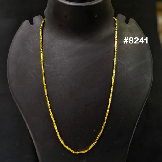 Gold Plated Chain,1 Gram Gold Plated Jewellery PMJ Model No : 8241