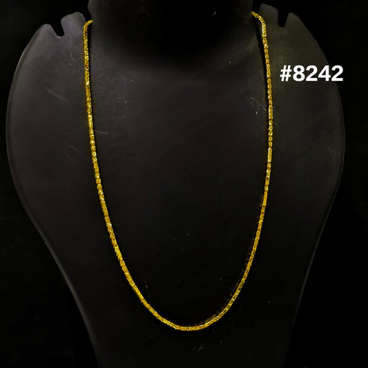 Gold Plated Chain,1 Gram Gold Plated Jewellery PMJ Model No : 8242