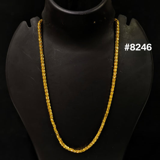 Gold Plated Chain,1 Gram Gold Plated Jewellery PMJ Model No : 8246