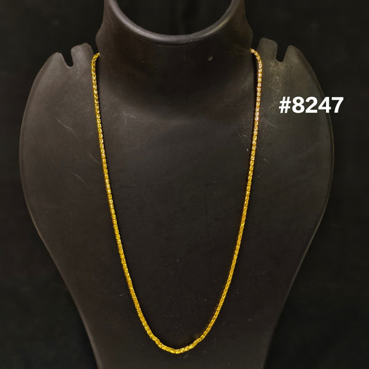 Gold Plated Chain,1 Gram Gold Plated Jewellery PMJ Model No : 8247