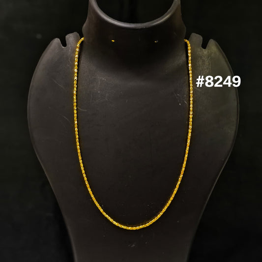 Gold Plated Chain,1 Gram Gold Plated Jewellery PMJ Model No :  8249