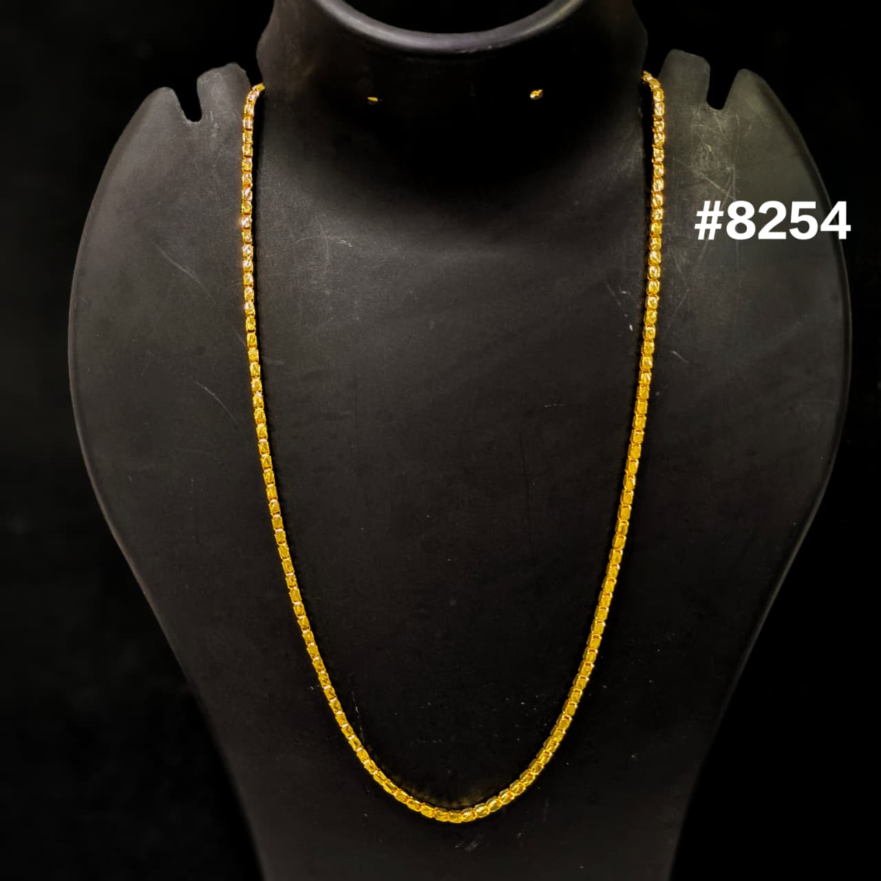 Gold Plated Chain,1 Gram Gold Plated Jewellery PMJ Model No :  8254