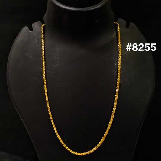 Gold Plated Chain,1 Gram Gold Plated Jewellery PMJ Model No :  8255