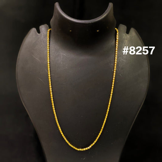 Gold Plated Chain,1 Gram Gold Plated Jewellery PMJ Model No : 8257
