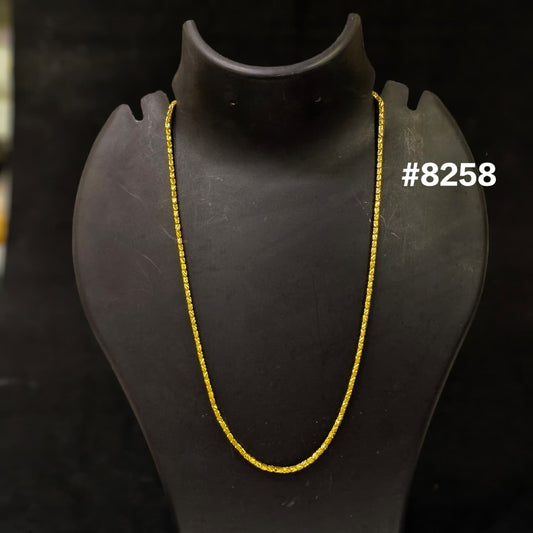 Gold Plated Chain,1 Gram Gold Plated Jewellery PMJ Model No : 8258