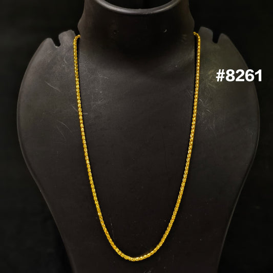 Gold Plated Chain,1 Gram Gold Plated Jewellery PMJ Model No : 8261