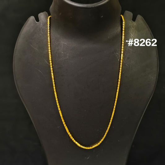 Gold Plated Chain,1 Gram Gold Plated Jewellery PMJ Model No : 8262