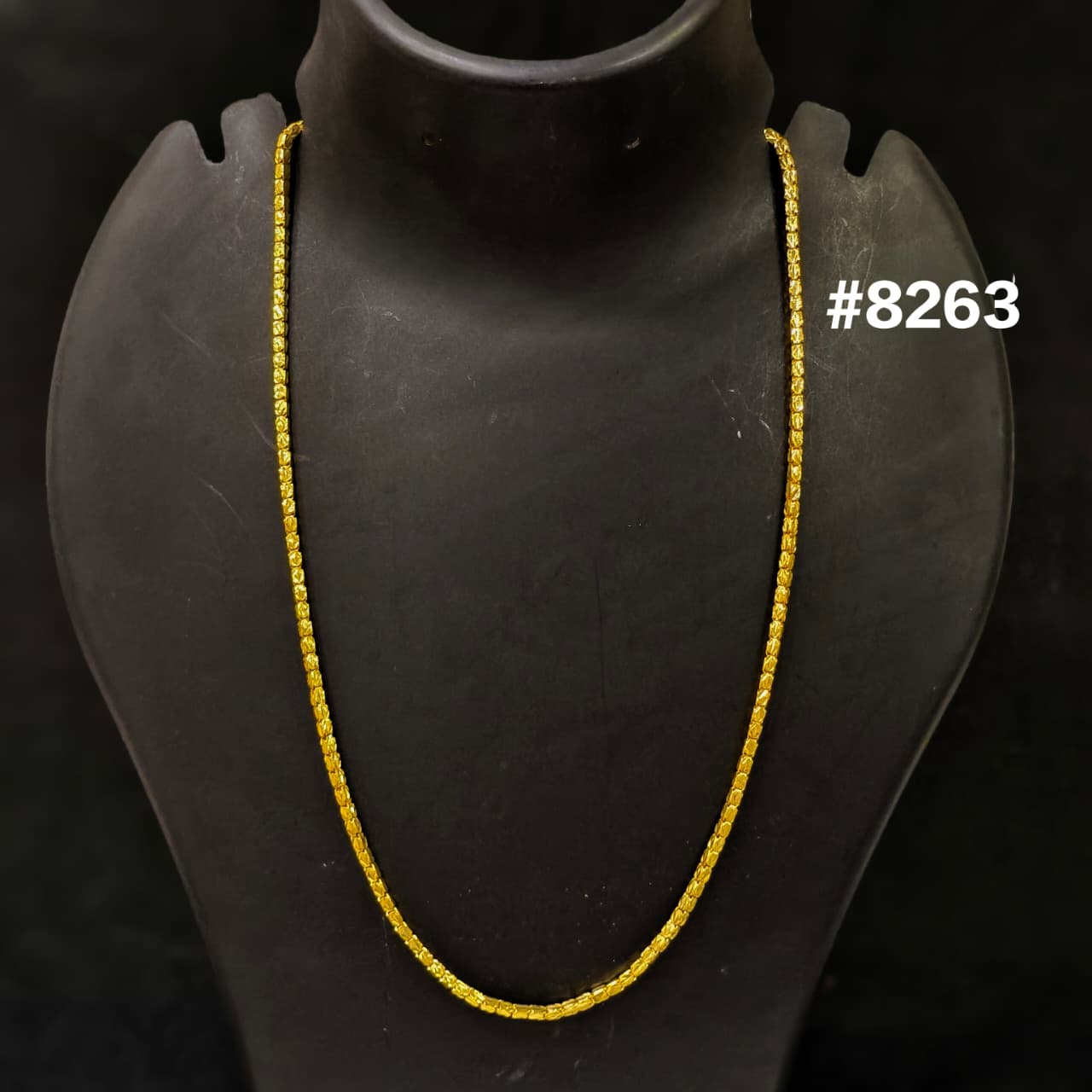 Gold Plated Chain,1 Gram Gold Plated Jewellery PMJ Model No :  8263