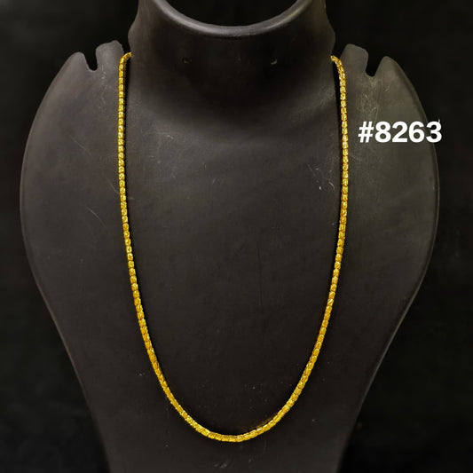 Gold Plated Chain,1 Gram Gold Plated Jewellery PMJ Model No :  8263
