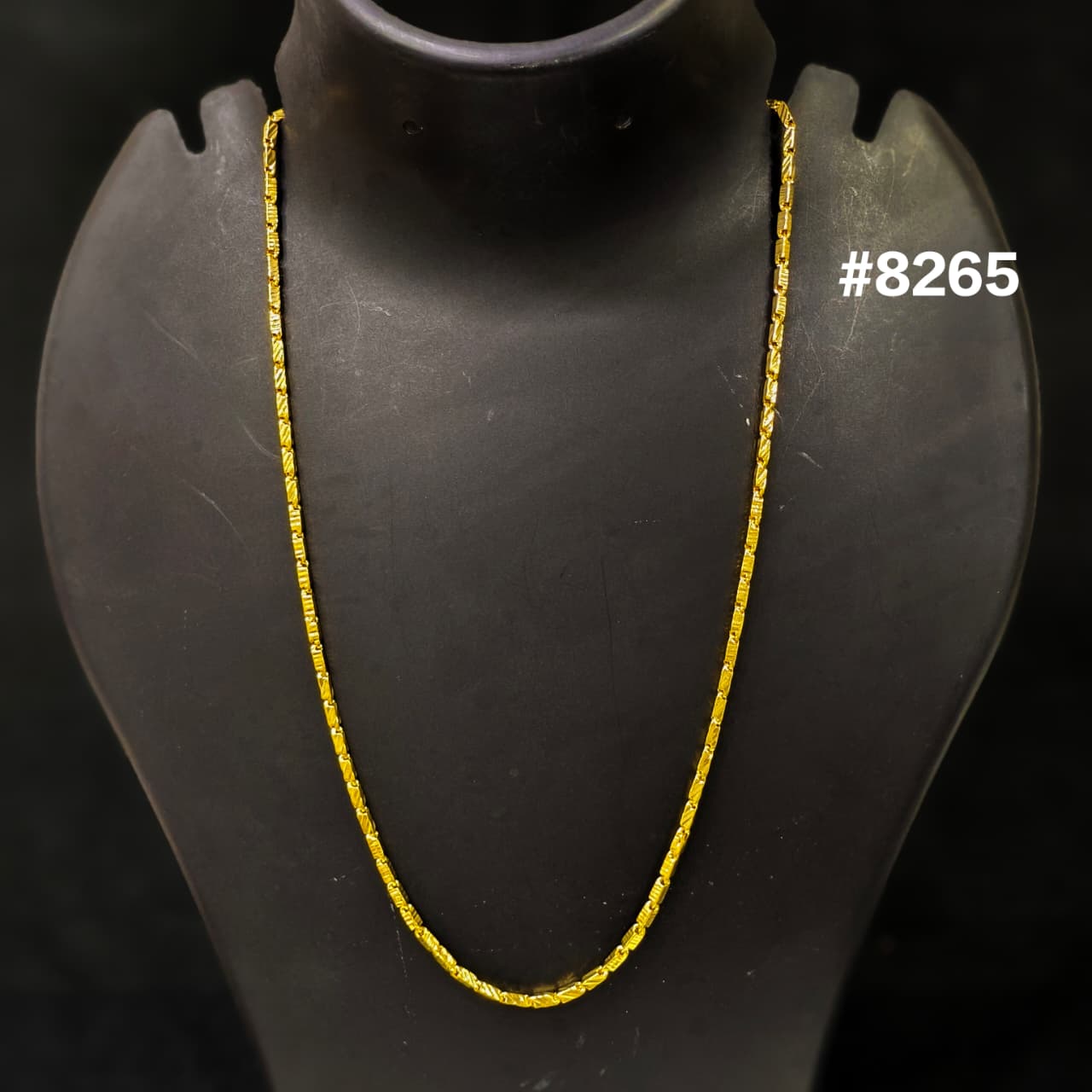 Gold Plated Chain,1 Gram Gold Plated Jewellery PMJ Model No :  8265