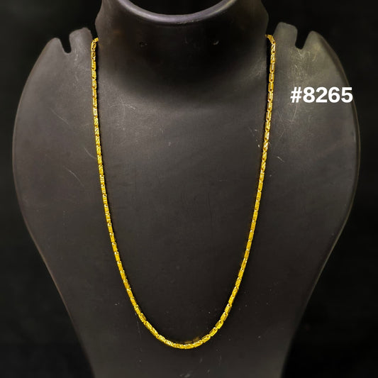 Gold Plated Chain,1 Gram Gold Plated Jewellery PMJ Model No :  8265