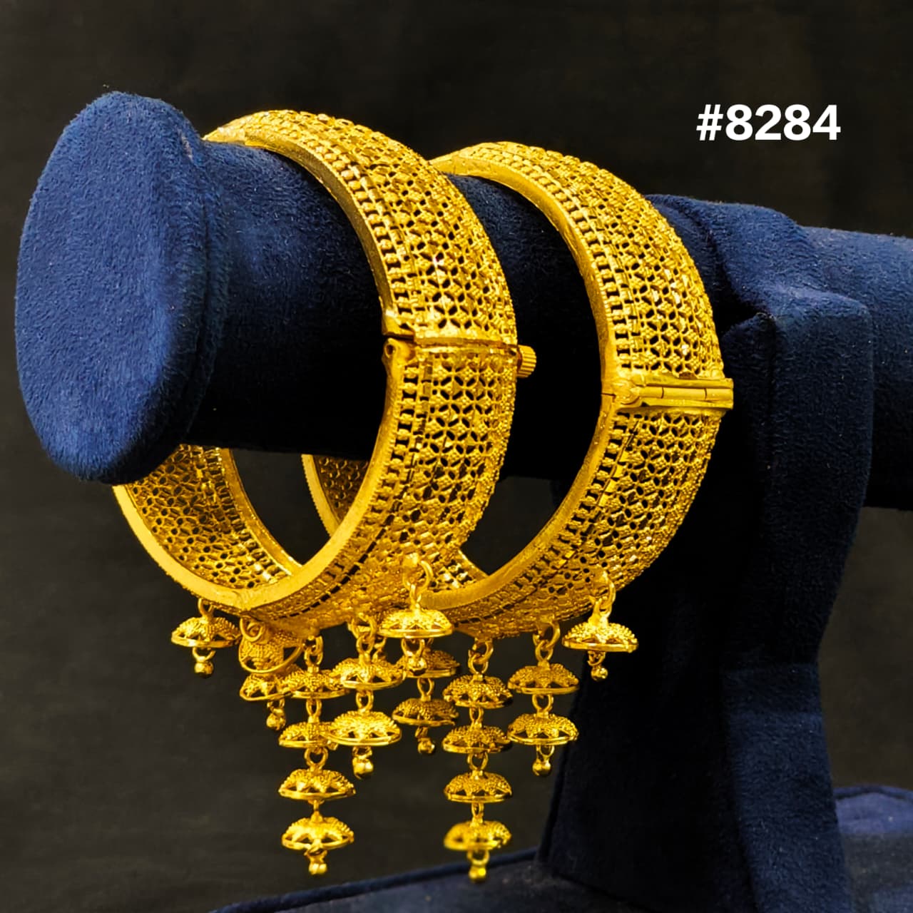 Gold Plated Bridal Wear Bangles, PMJ Model No:  8284