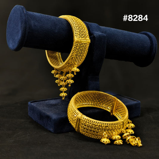 Gold Plated Bridal Wear Bangles, PMJ Model No:  8284