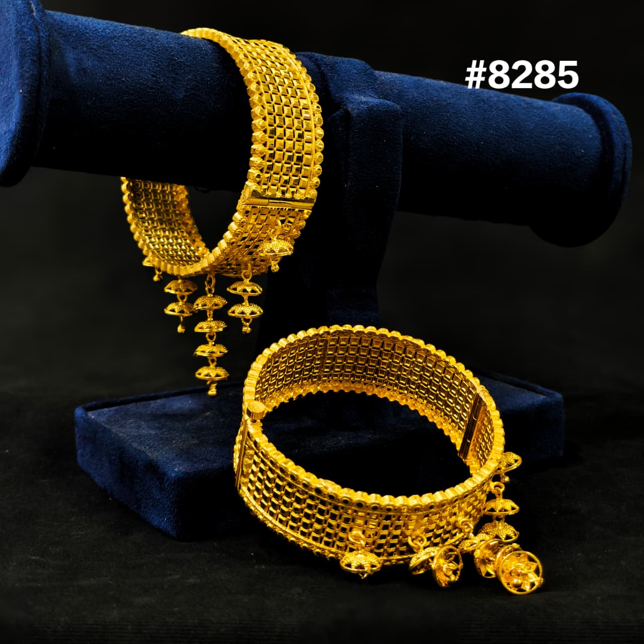 Gold Plated Bridal Wear Bangles, PMJ Model No:  8285