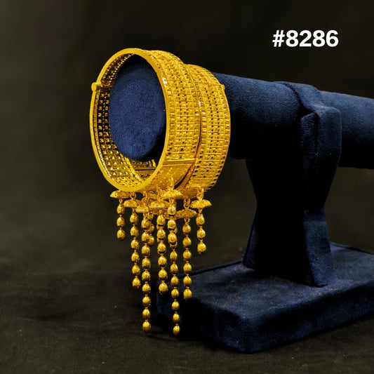 Gold Plated Bridal Wear Bangles, PMJ Model No:  8286