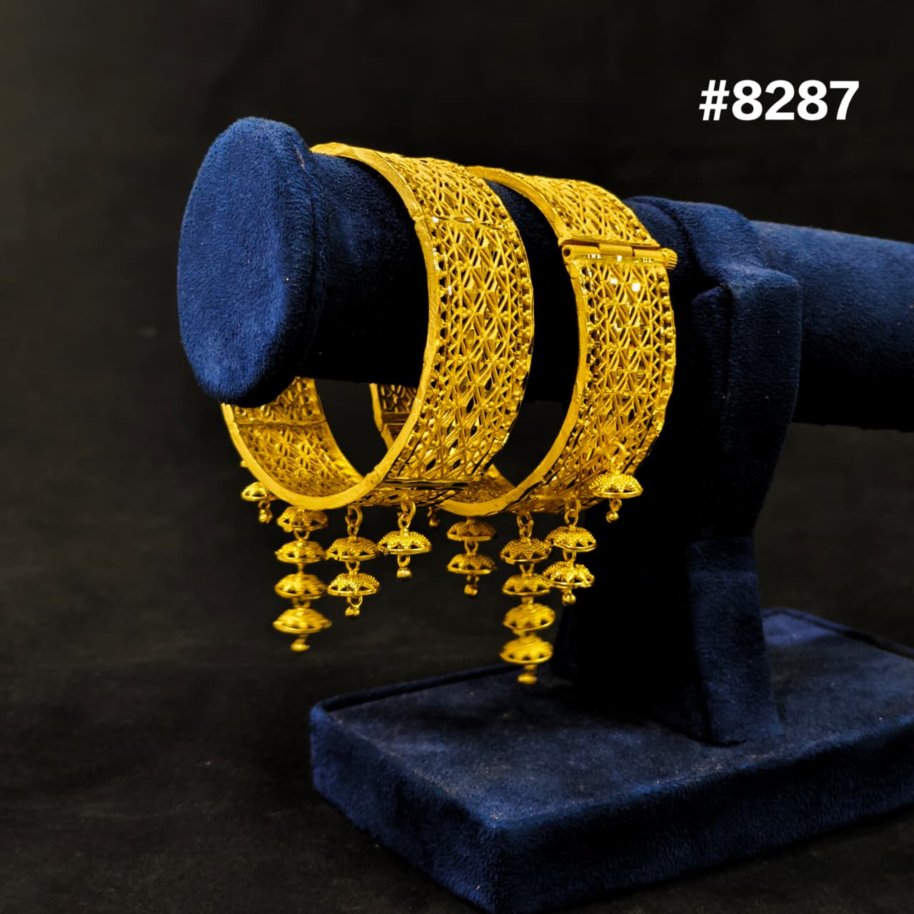 Gold Plated Bridal Wear Bangles, PMJ Model No:  8287