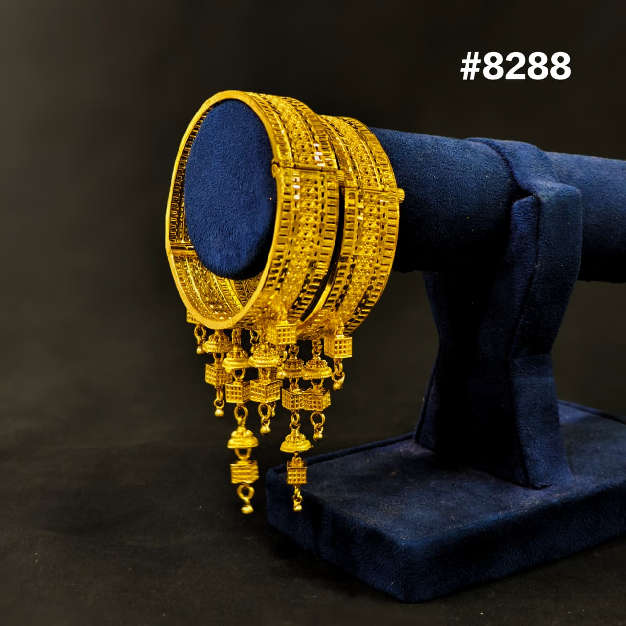 Gold Plated Bridal Wear Bangles, PMJ Model No:  8288