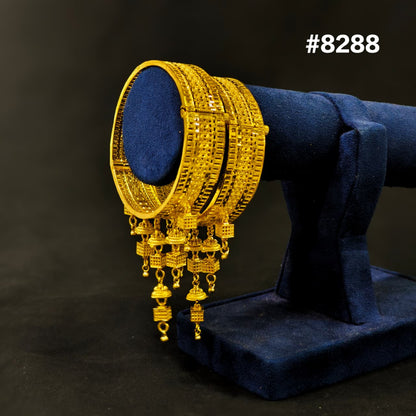 Gold Plated Bridal Wear Bangles, PMJ Model No:  8288