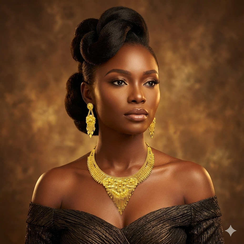 Gold Plated Short NECKLACE 5 Gram Gold Plated Jewellery PMJ Model No : 8329