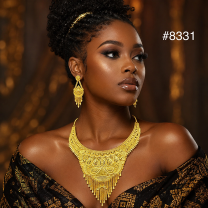 Gold Plated Short NECKLACE 5 Gram Gold Plated Jewellery PMJ Model No : 8331