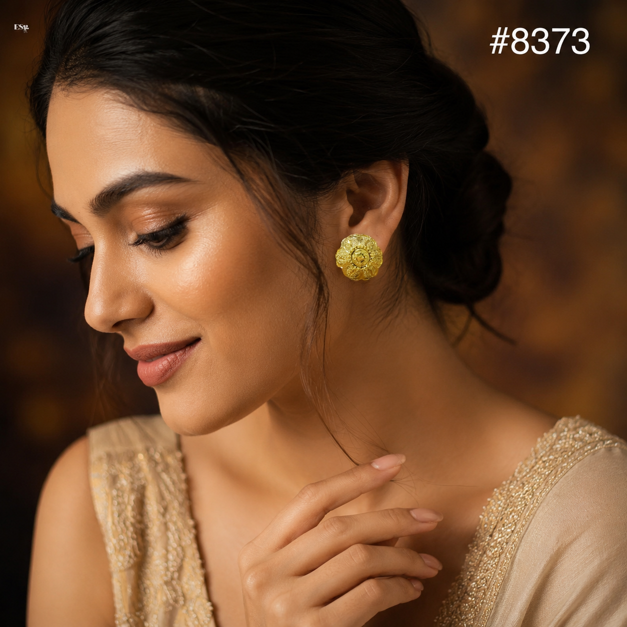 Gold Plated EARRING 1 Gram Gold Plated Jewellery PMJ Model No : 8373