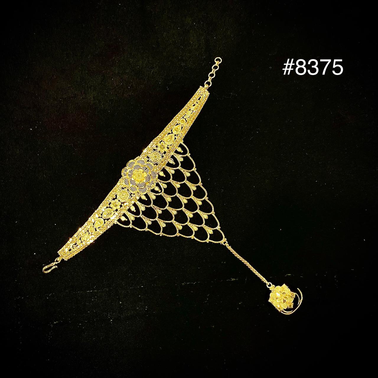 Hathpan Gold Plated Bridal Hathpan Jewelry, PMJ Model No : 8375