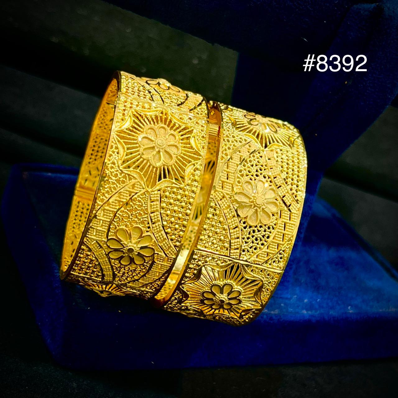 Gold Plated Bridal Wear Bangles, PMJ Model No: 8392