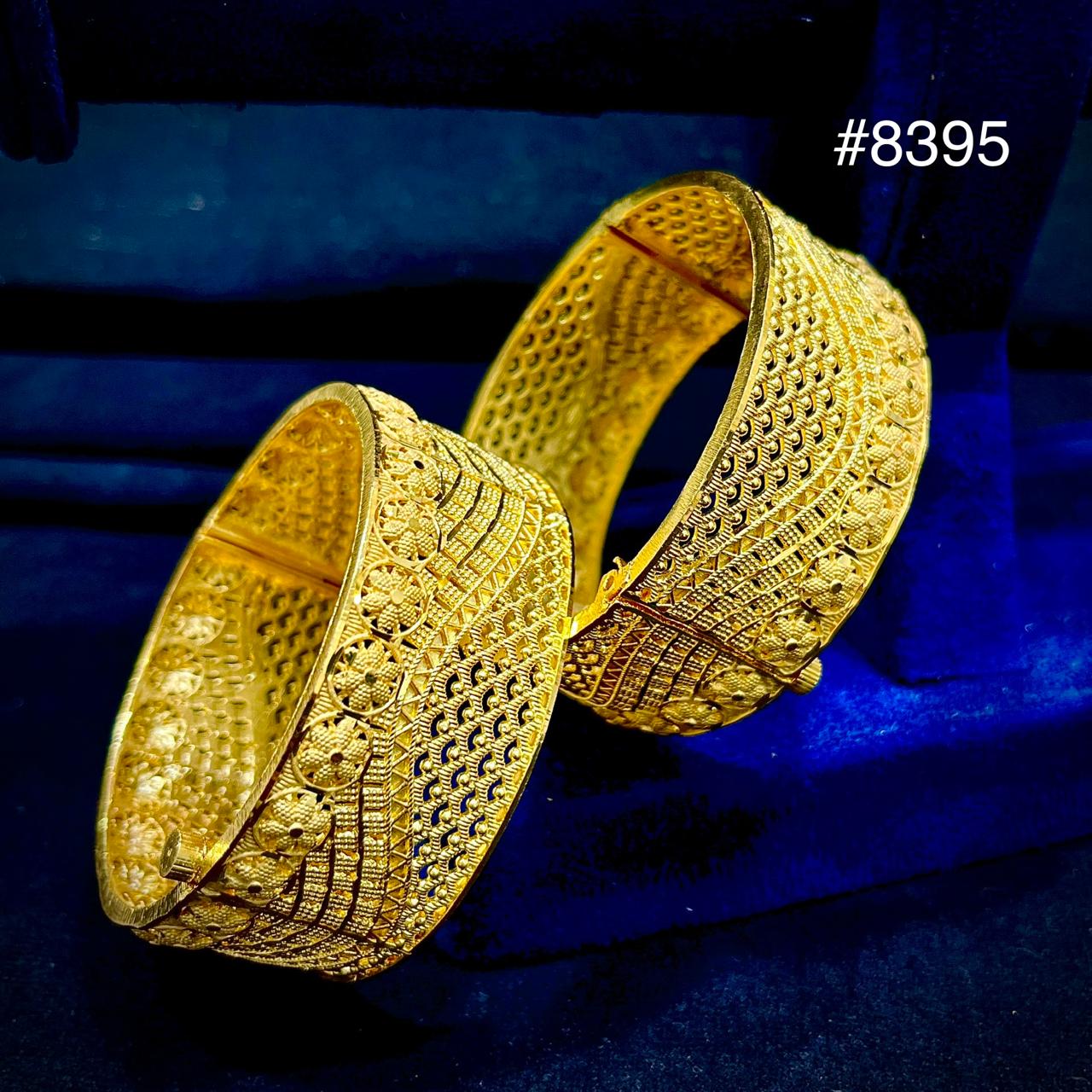 Gold Plated Bridal Wear Bangles, PMJ Model No: 8395